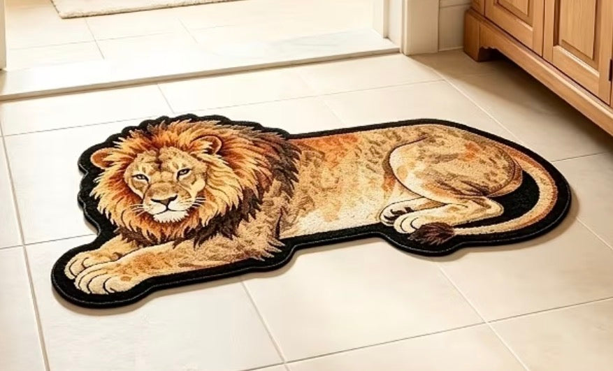 Preorder Lion Shaped Bath/Bedroom/Kitchen Rug