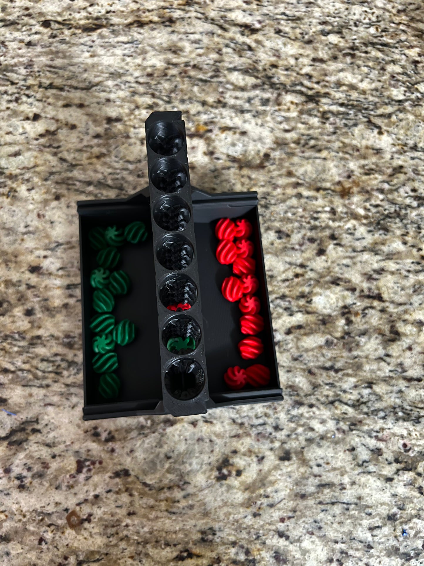 Made by Mike: Travel Cascade Connect 4 Self Sorting