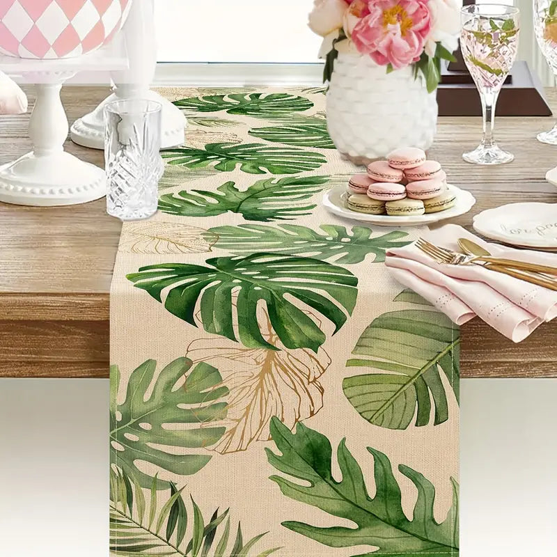 Monstera Leaf Table Runner