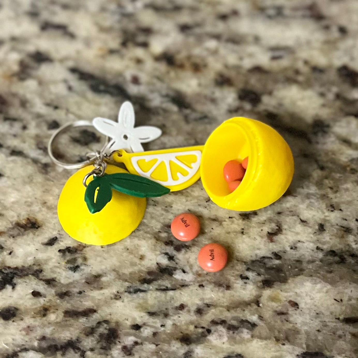 Made by Mike: Lemon Pill Holder Keychain