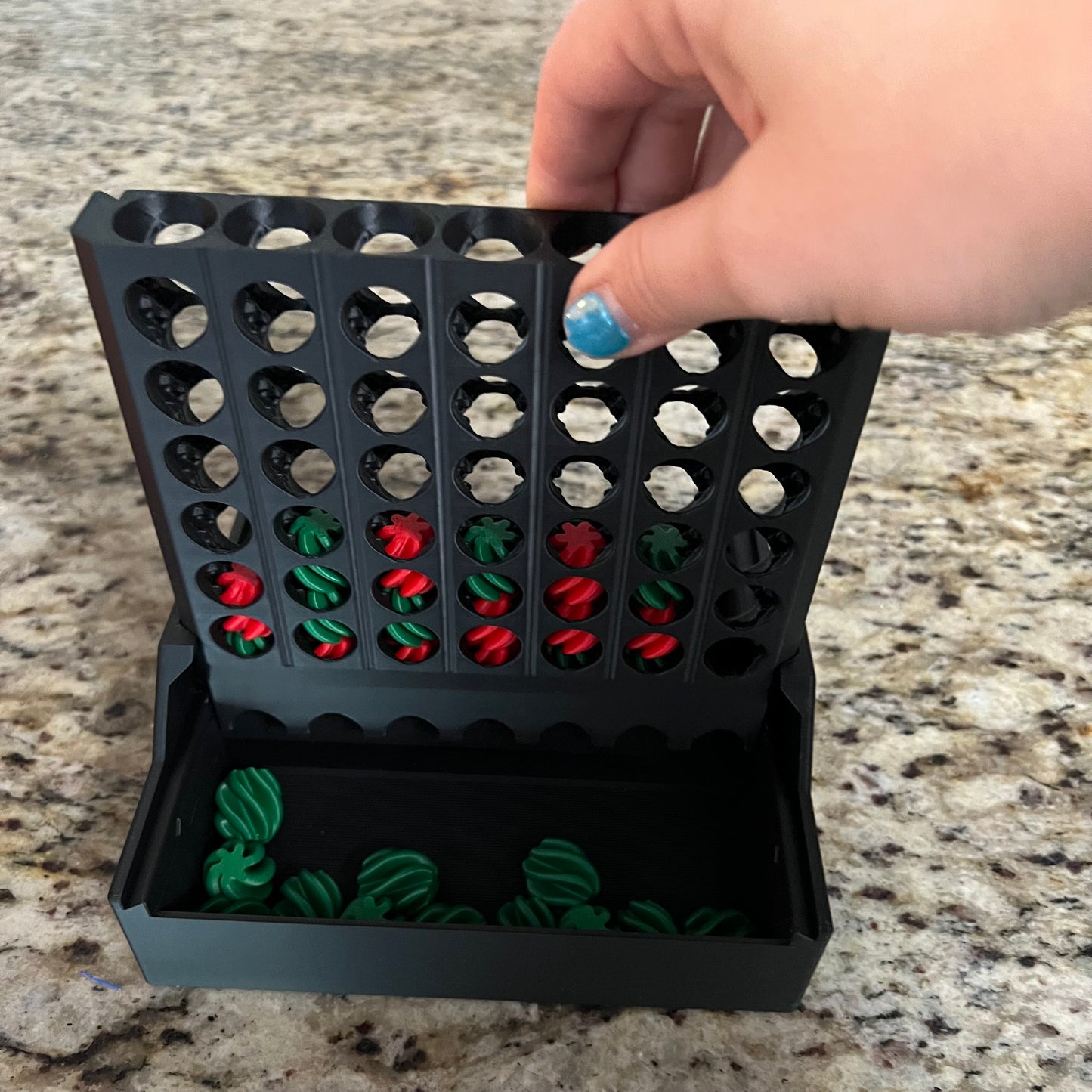 Made by Mike: Travel Cascade Connect 4 Self Sorting