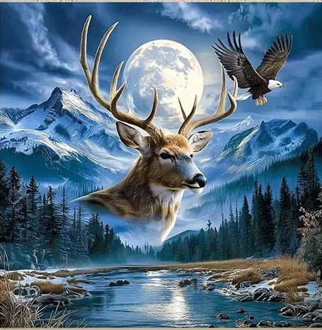 Preorde Deer Diamond Art Painting Kit