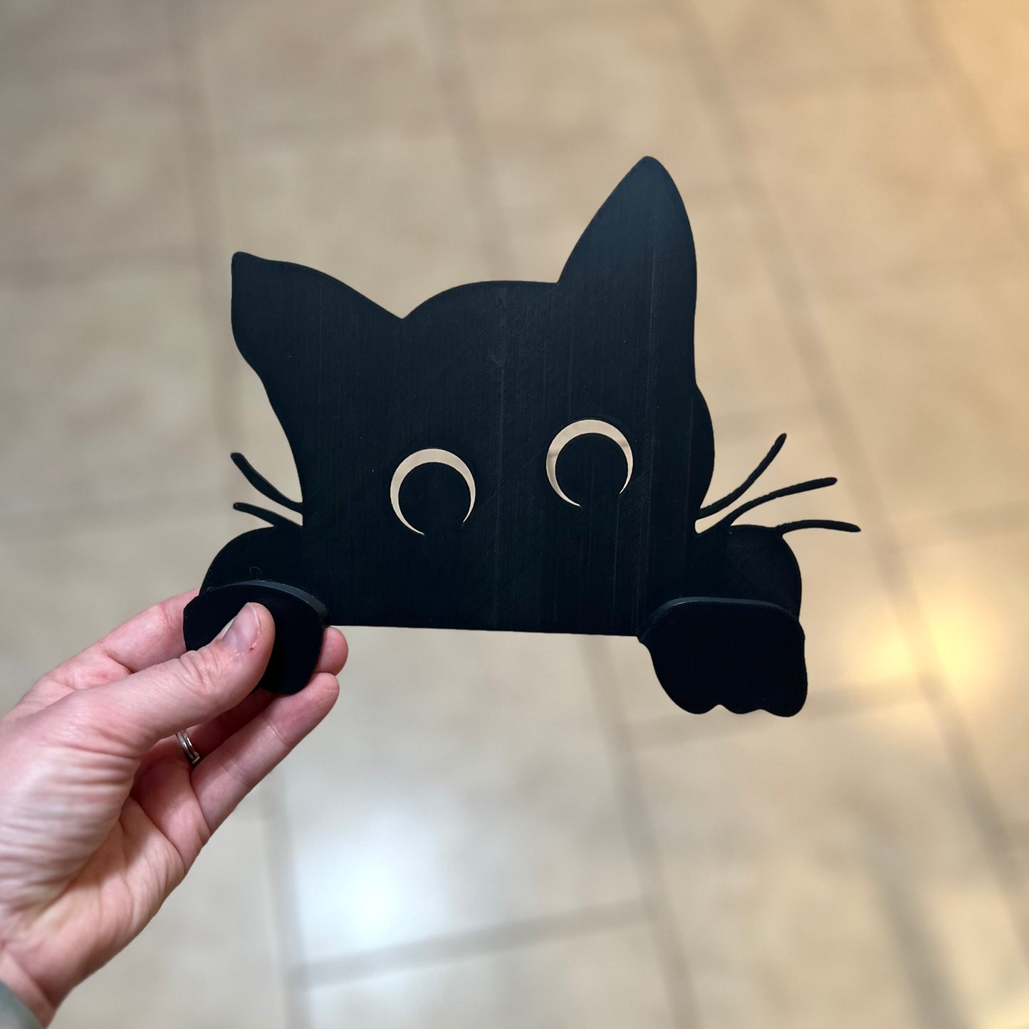 Made by Mike: Cat Peek-A-Boo Door Frame 3D Printed