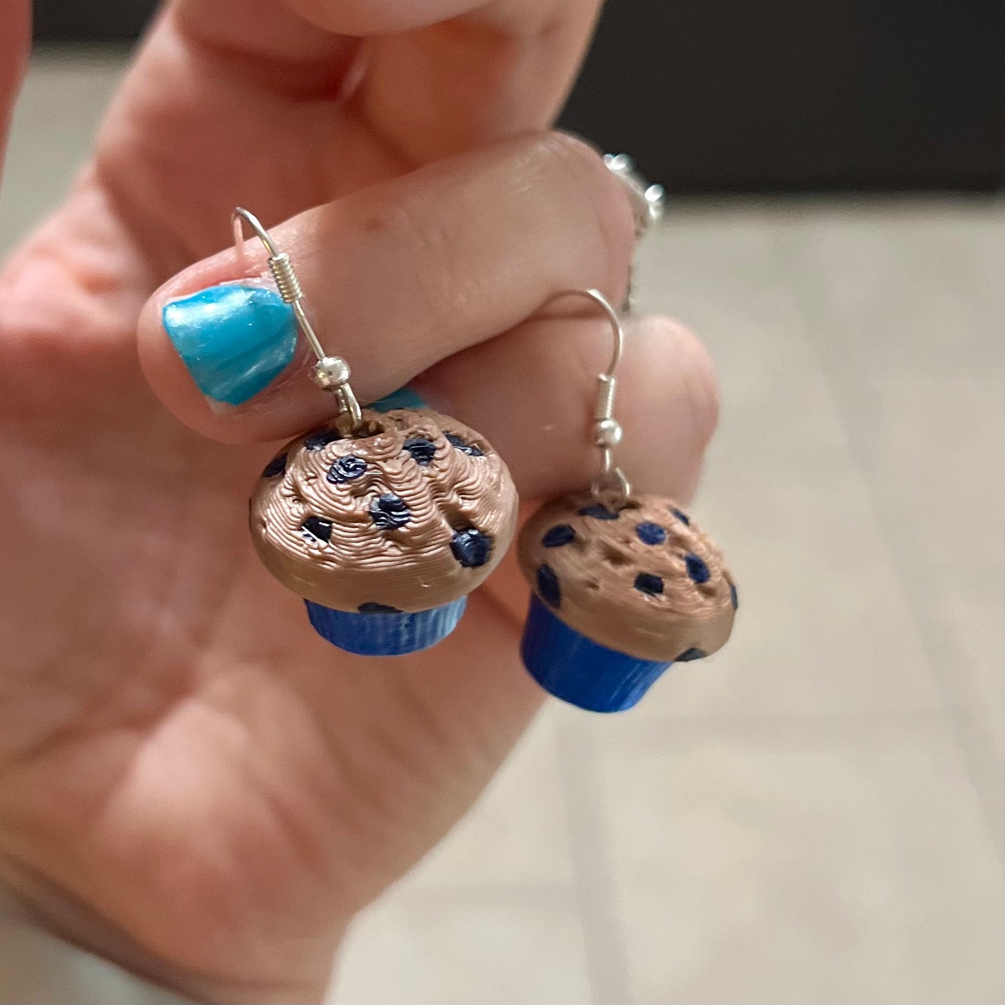 Made by Mike: Blueberry Muffin Earrings