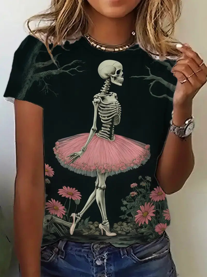 Skeleton Ballerina Tee