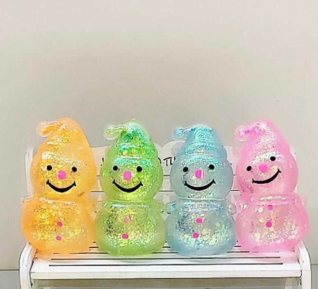 RTS Glitter Gel Snowman Squishy