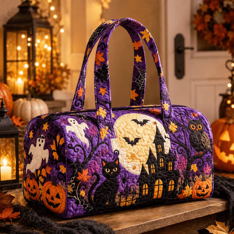 Haunted House Quilted Duffle