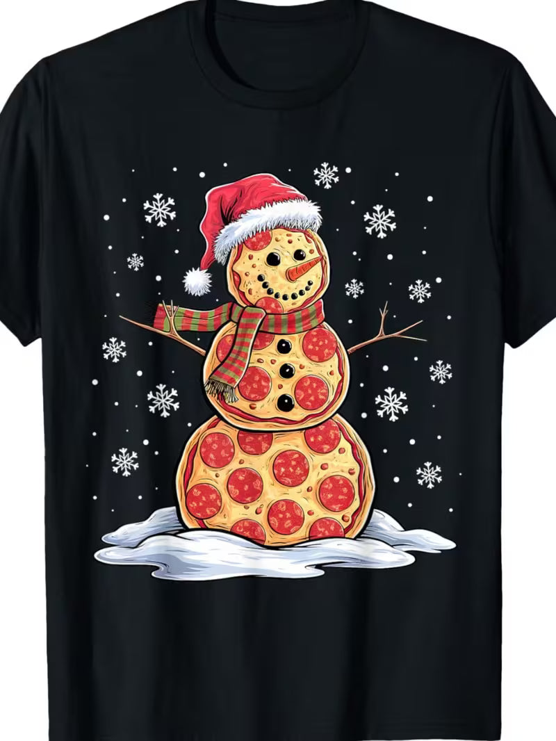 Pizza Snowman UNISEX Vinyl Graphic