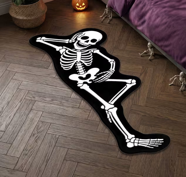 Preorder Laying Skelton Shaped Bath/Bedroom/Kitchen Rug