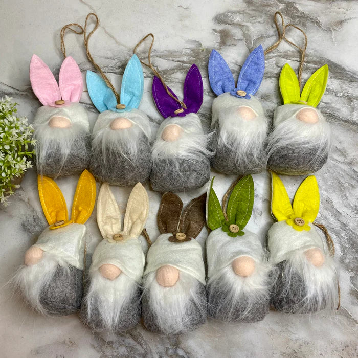 One Mystery Gnome Ornament - Easter Holiday (Medium)