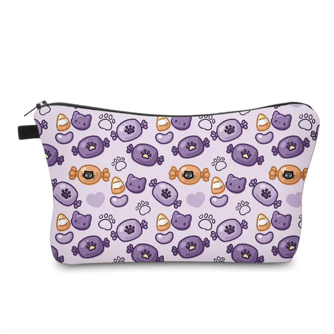 Halloween Fall - Cat Paw Candy Water Resistant Pouch