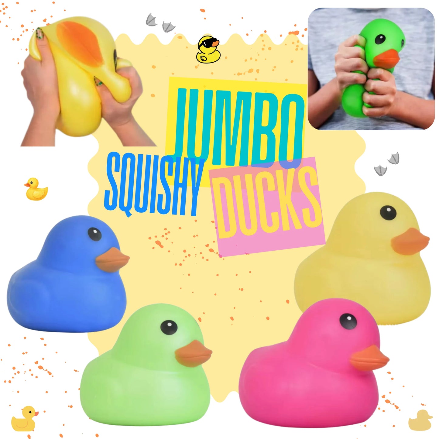 Preorder Mystery Color Squishy Toy - Rubber Duck, Jumbo