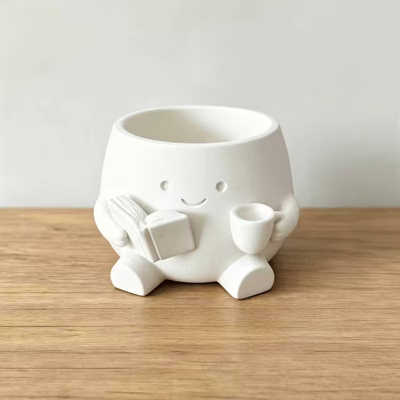 Little Coffee Cup Reader planter/trinket Holder 3D Printed