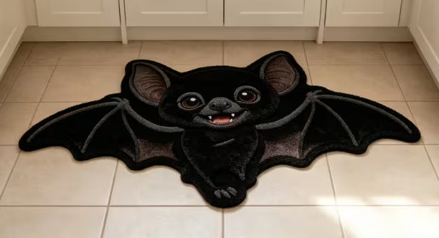 Preorder Bat Shaped Bath/Bedroom/Kitchen Rug