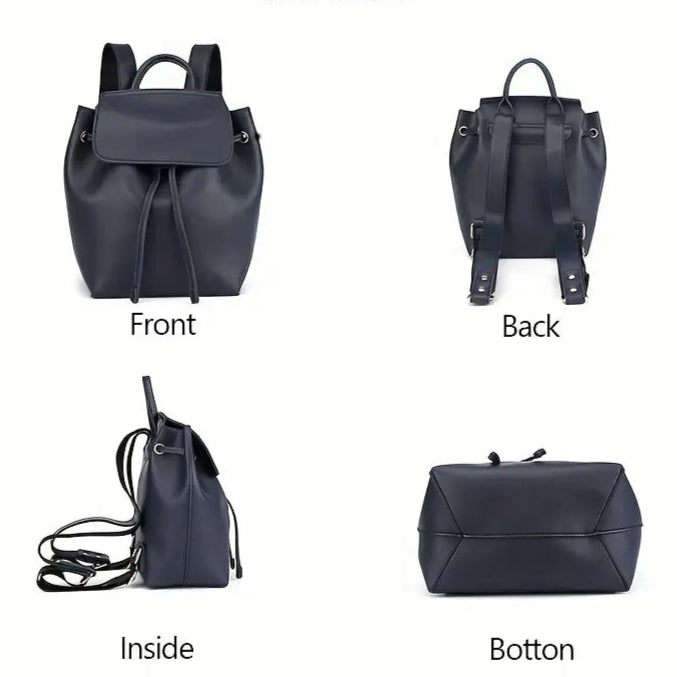 Navy Bucket Backpack