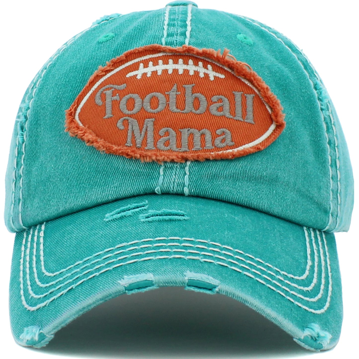 Football Mama Hat - Turquoise