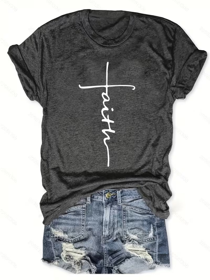 Women's Faith Vinyl Graphic T-Shirt