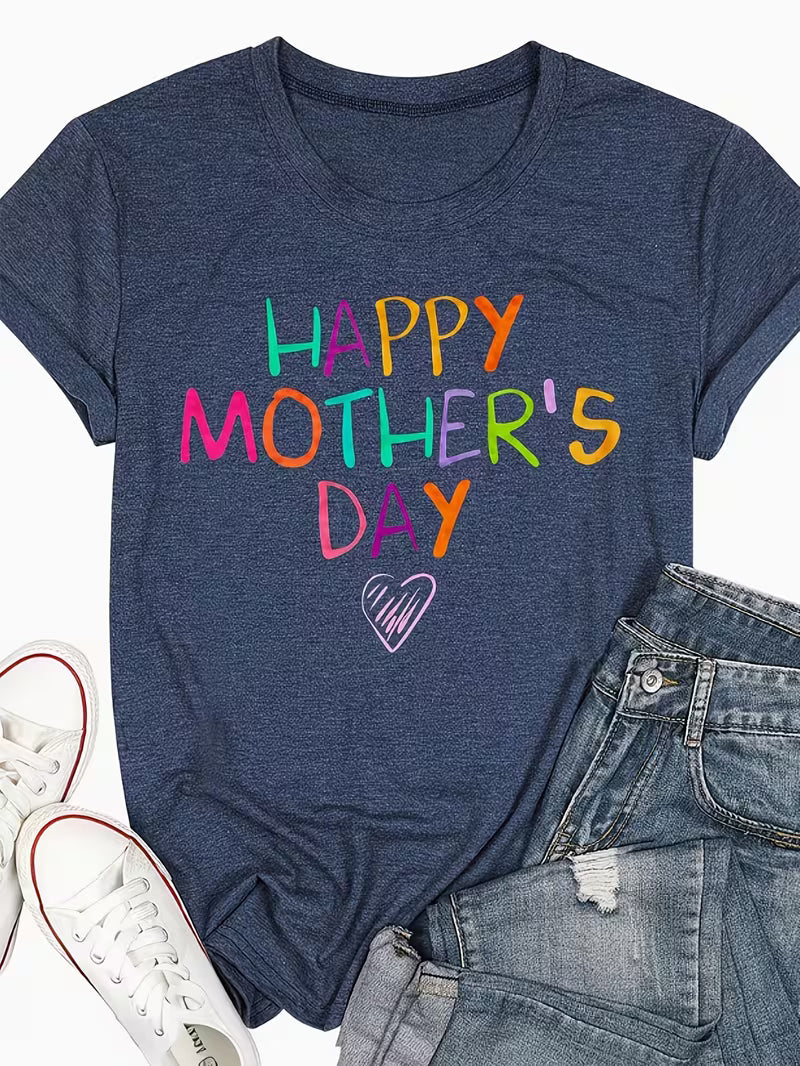 Women's Plus Happy Mother's Day T-Shirt
