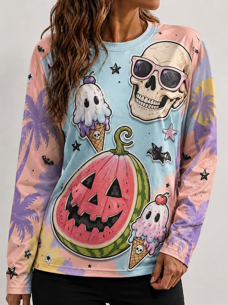 Preorder Summer Halloween Long Sleeve Shirt