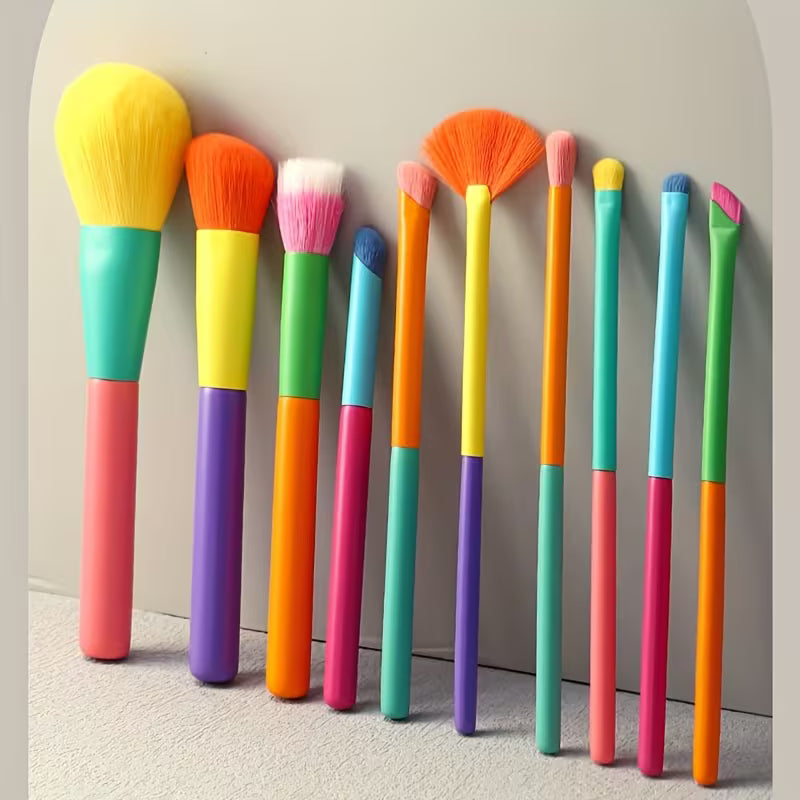 10 Rainbow Makeup Brushes