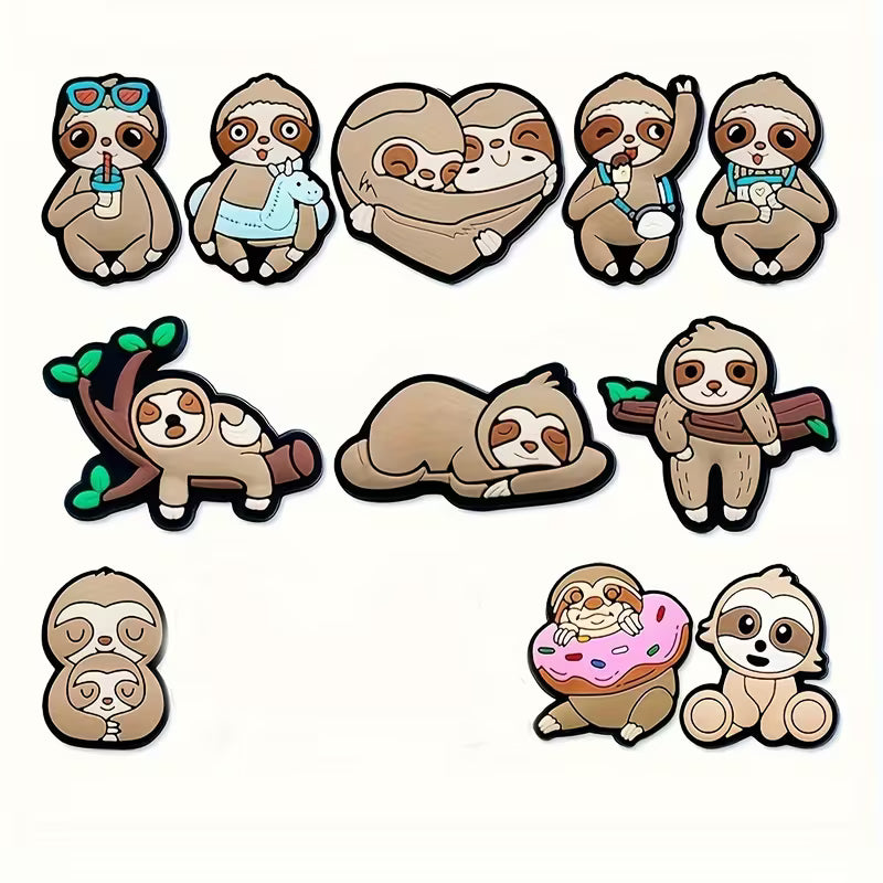 11 Sloth Shoe Charms