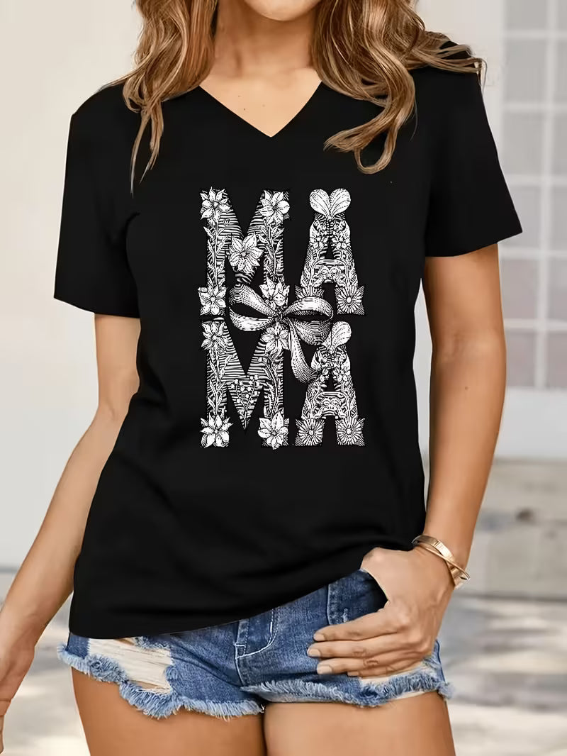 Women's Ma Ma Vinyl Graphic T-Shirt