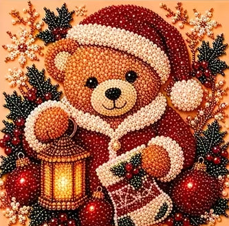 Preorde Santa Bear Pearl Painting Kit