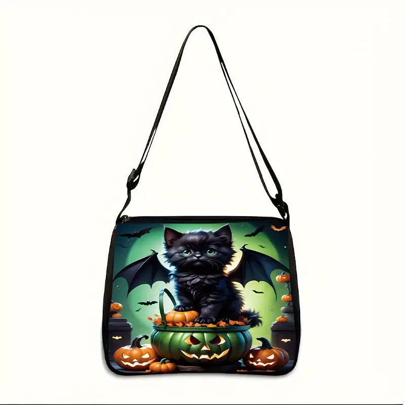 Halloween Cat Tote Purse