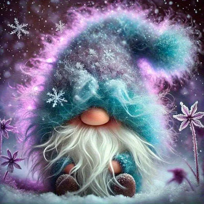 Fuzzy Gnome Diamond Art