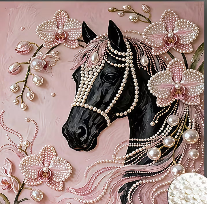 Preorder Horse Pearl Diamond Art Painting Kit