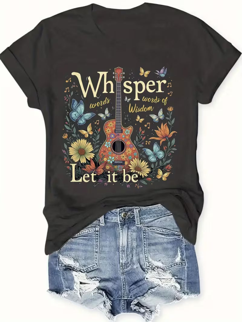 Unisex Let It Be Vinyl Graphic T-Shirt