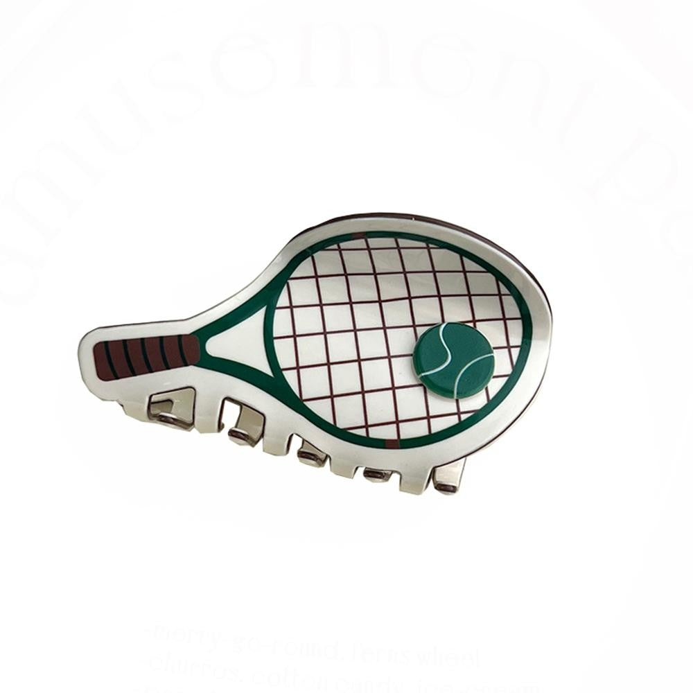 Acetate Pickleball Racket Claw Hair Clip