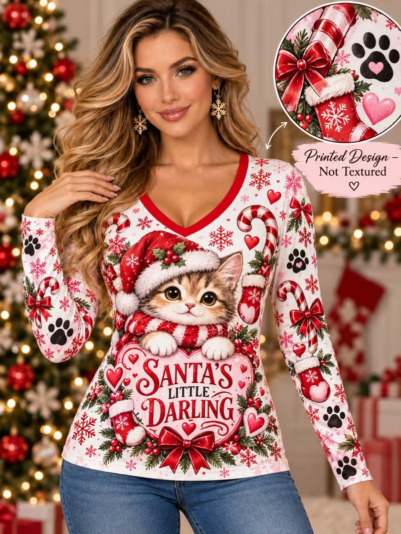 Preorder Santa's Little Darling Long Sleeve Shirt