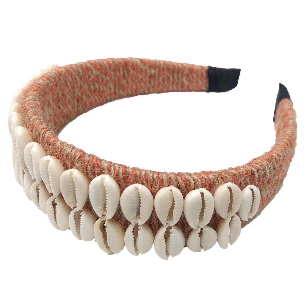 Do everything in Love Brand Two Tone Twine Woven Puka Shell Headband.