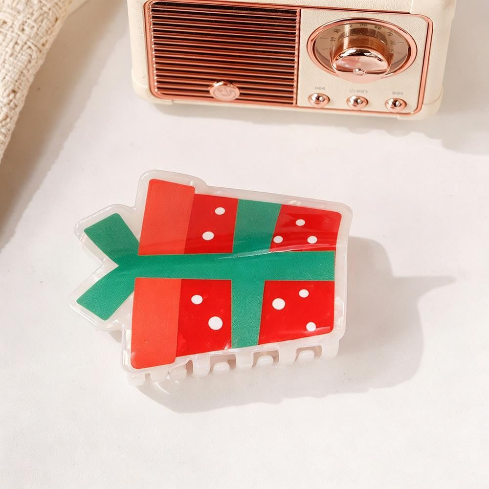 Wrapped gift box claw clip