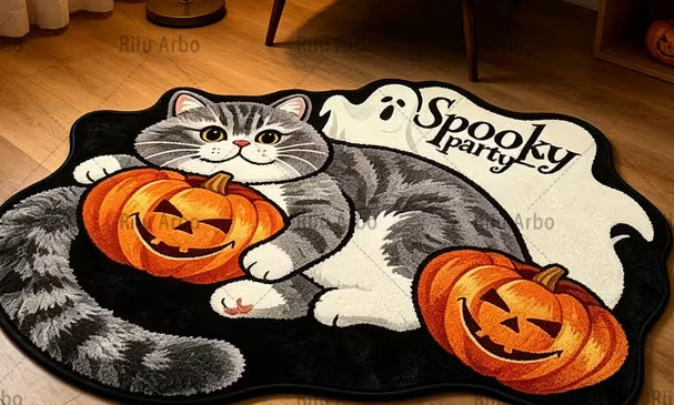 Preorder Spooky Party Shaped Bath/Bedroom/Kitchen Rug