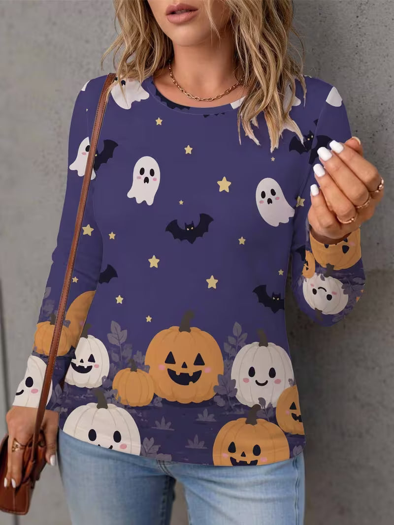 Preorder Purple Ghost Long Sleeve Shirt