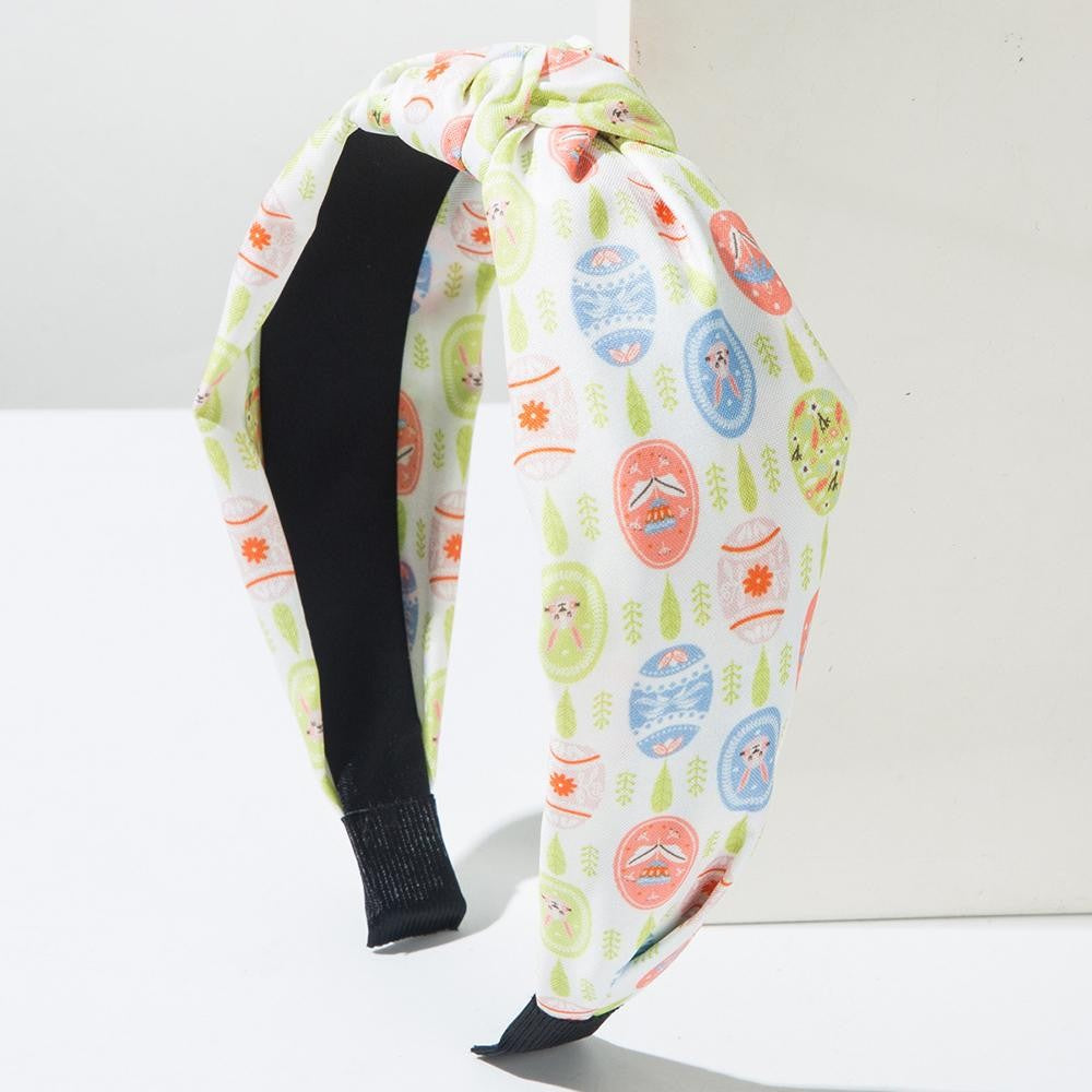 Easter Egg Print Knotted Headband