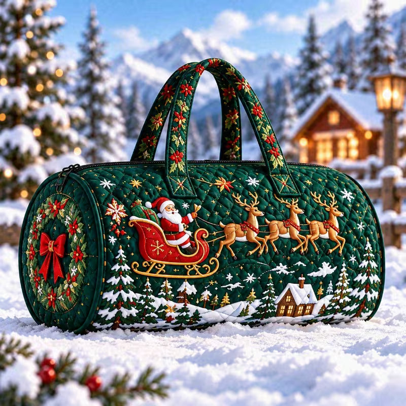 HOLIDAY SPECIAL! Santa Weekender Quilted Duffle PREORDER
