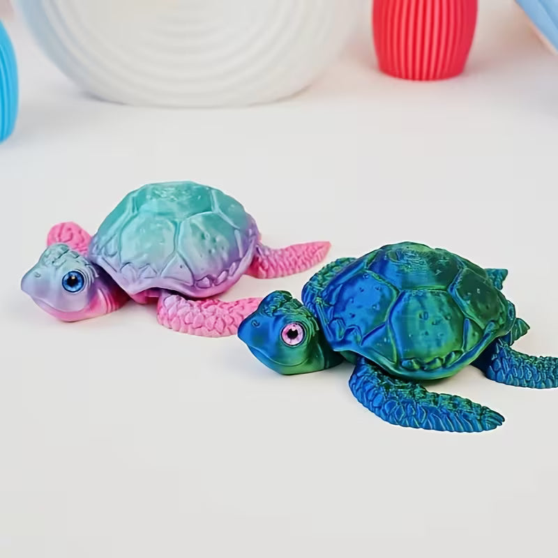 3D Mystery Color Fidget Turtle