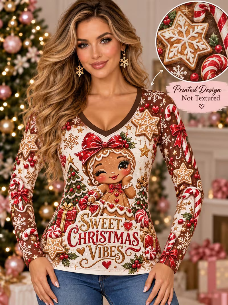 Preorder Sweet Christmas Vibes Long Sleeve Shirt