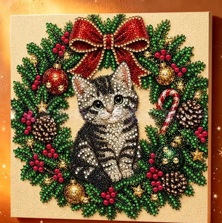 Preorder Cat Wreath Pearl Painting Kit