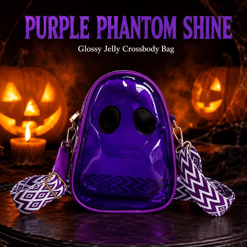 Clear Jelly Ghost Crossbody Purse