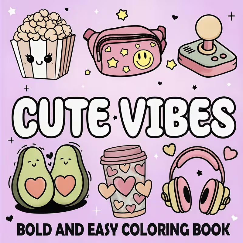 Cute Vibes Coloring Book
