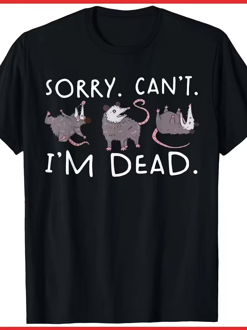 Unisex Sorry Can't Vinyl Graphic T-Shirt
