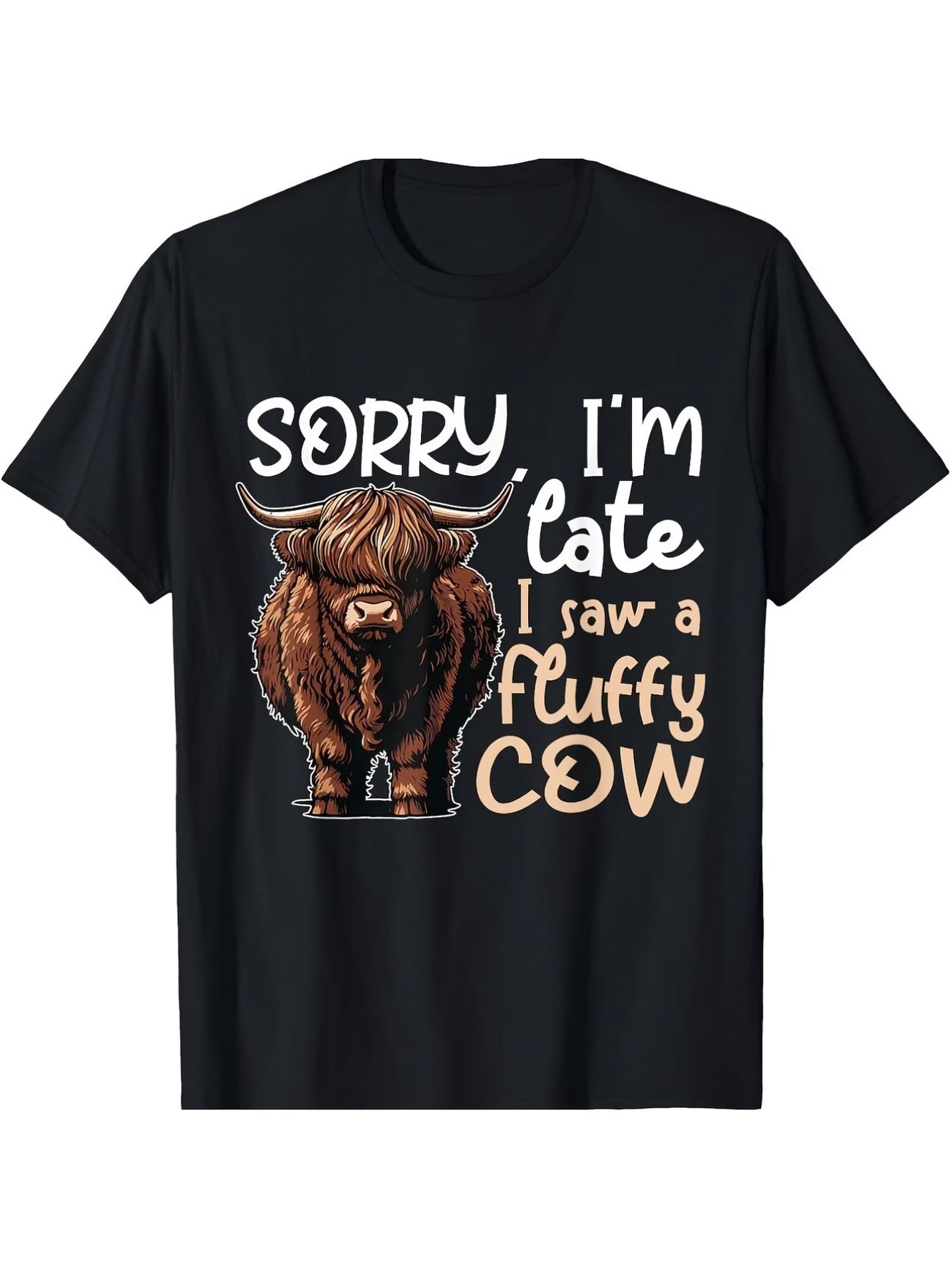 Unisex Sorry I'm Late Vinyl Graphic T-Shirt