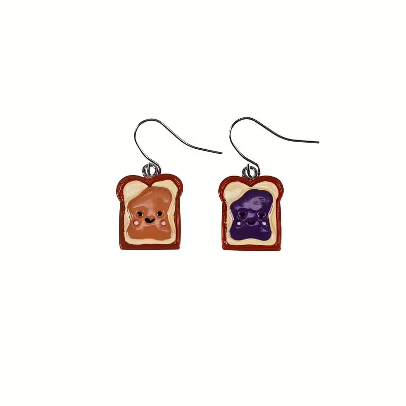 Peanut Butter & Jelly Earrings