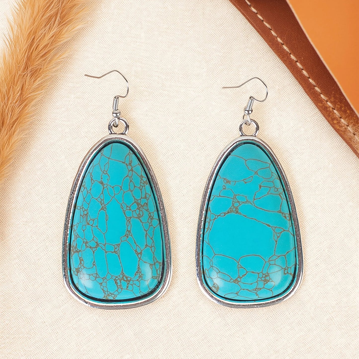 93605 - Western Drop Earrings - Turquoise