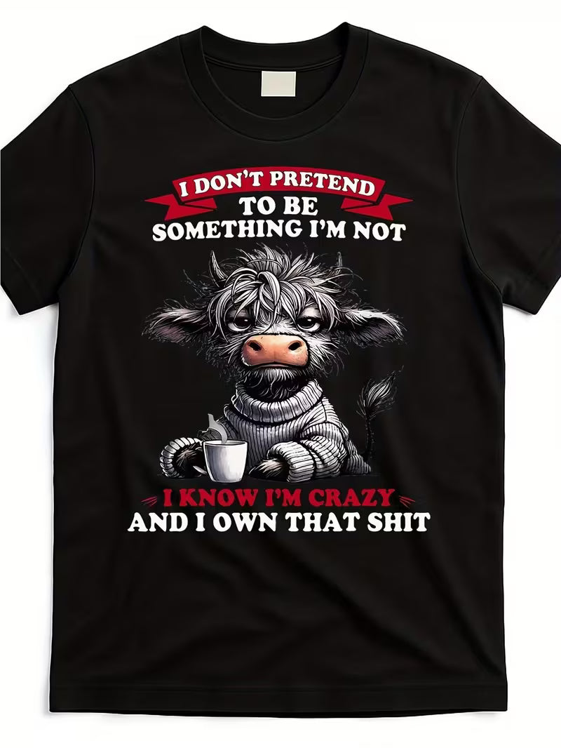 Unisex I Don't Pretend Vinyl Graphic T-Shirt