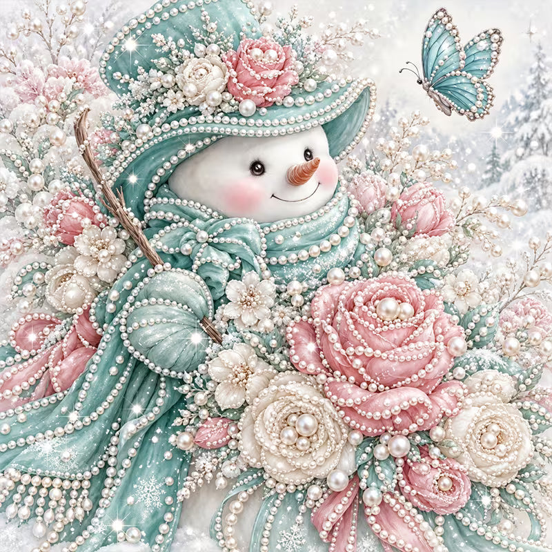 Preorder Pretty Snowman Pearl Painting Kit